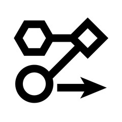 Workflow line icon. Businessman outline icon. 32 px X 32 px.. Vector illustration. 