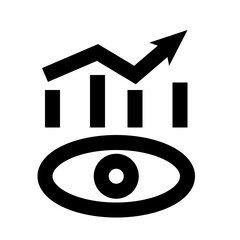 Vision line icon. Businessman outline icon. 32 px X 32 px.. Vector illustration. 