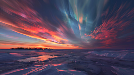 polar stratospheric clouds. glitsky