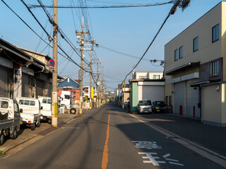 工場が建ち並ぶ八尾市の風景
