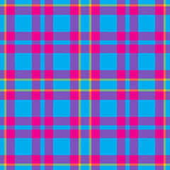 Plaid seamless pattern. Check fabric texture. Vector textile print.