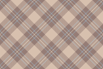 Vector plaid seamless of texture fabric tartan with a check textile background pattern.