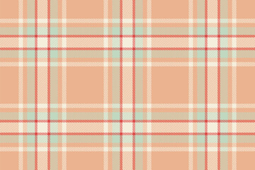 Fototapeta premium Plaid fabric pattern of texture seamless tartan with a check background textile vector.