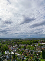 High Angle View of Stock-on-Trent City of England, Great Britain. May 4th, 2024