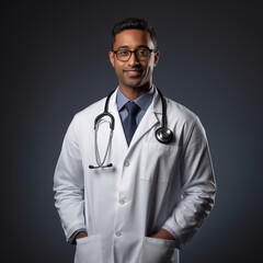 Professional Doctor in Lab Coat