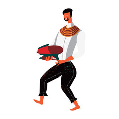 Man in tradition costume