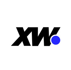 black and white XW monogram