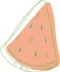 A piece of watermelon for summer