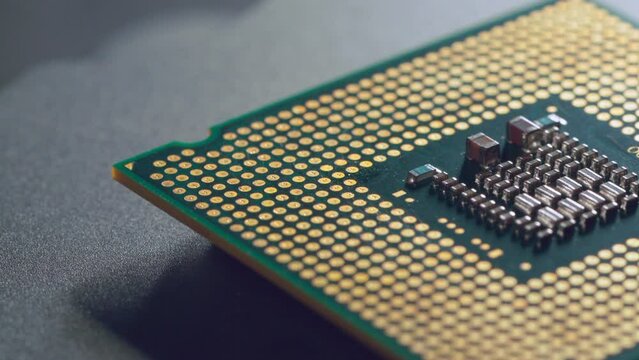 close up of a computer motherboard