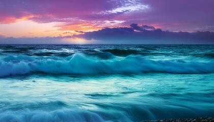 Obraz premium clouds over the sea sky, water, ocean, landscape, clouds, nature