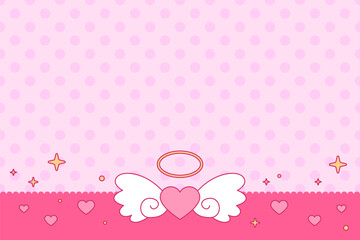 Abstract pink background vector illustration. Abstract pink background with bow and hearts. Decoration banner themed Lol surprise doll girlish style. Invitation card template