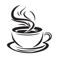 Simple Coffee Cup Silhouette vector
