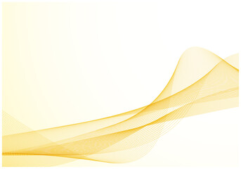 デジタルテクノロジーのウェーブ背景2黃色