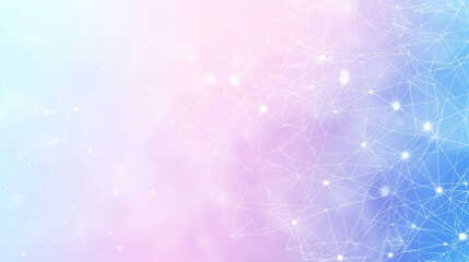 Abstract blue and purple polygonal space low poly background with connecting dots and lines. Connection structure_6