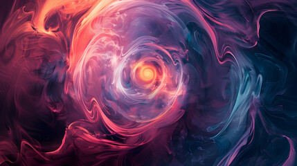 abstract cosmos swirl background with nebula smoke