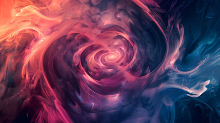 abstract cosmos swirl background with nebula smoke