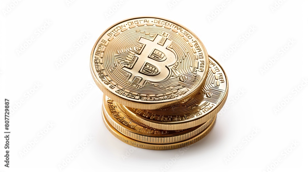 Poster digital currency exchange concept: bitcoin transactions and online payment systems - secure cryptocu