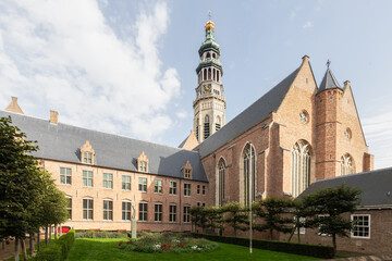 Church - Nieuwe Kerk, as part of the former Middelburg Abbey in the center of the Zeeland capital...