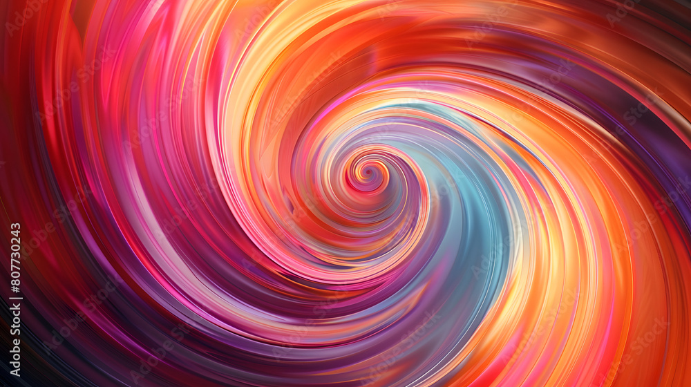 Wall mural abstract colorful swirl background with nebula smoke