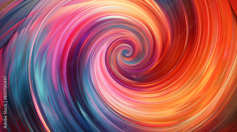 Wall mural abstract colorful swirl background with nebula smoke