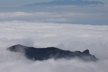 clouds over mountain