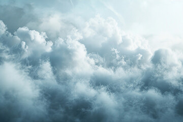 Obraz premium Thick clouds of white smoke or steam. Horizontal background. Generated by artificial intelligence