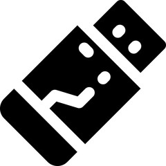 pendrive icon. vector glyph icon for your website, mobile, presentation, and logo design.