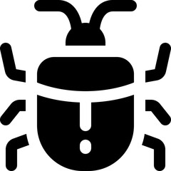 bug icon. vector glyph icon for your website, mobile, presentation, and logo design.
