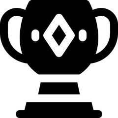 trophy icon. vector glyph icon for your website, mobile, presentation, and logo design.