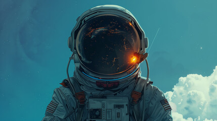 astronaut in action,  Generative AI