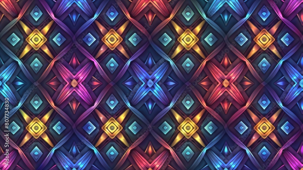 Poster the pattern looks seamless with cross lines. the element design may be used as a packaging element