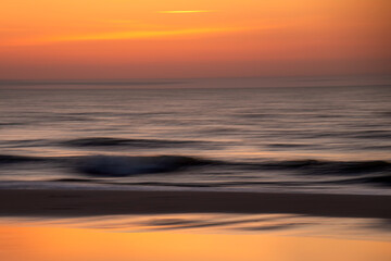 Abstract landscape of the Baltic sea and beach.