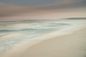 Abstract landscape of the Baltic sea and beach.