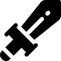 sword icon. vector glyph icon for your website, mobile, presentation, and logo design.