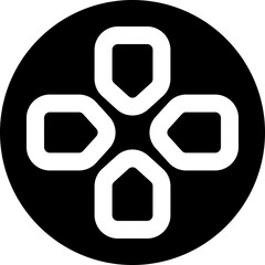 gamepad button icon. vector glyph icon for your website, mobile, presentation, and logo design.