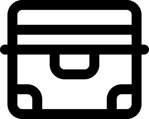 chest icon. vector line icon for your website, mobile, presentation, and logo design.
