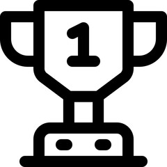 trophy icon. vector line icon for your website, mobile, presentation, and logo design.