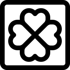 clover icon. vector line icon for your website, mobile, presentation, and logo design.