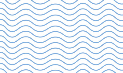Wave blue lines pattern for background. Vector Illustration