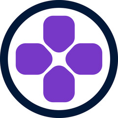 gamepad button icon. vector dual tone icon for your website, mobile, presentation, and logo design.