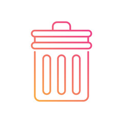 Trash vector icon