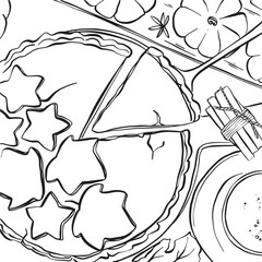 A plate of food with chopsticks and a fork laid out on a table. The meal appears to be Asian cuisine, with rice, stir-fried vegetables, and a protein source.