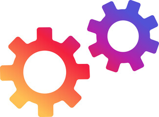 Instagram Mechanical Gears Icon for Industry Instagram Gradient App