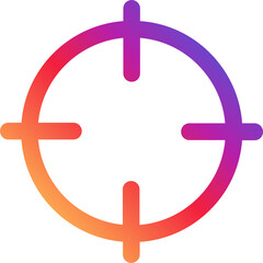 Fototapeta premium Instagram Target Crosshairs Precision Icon Instagram Gradient App