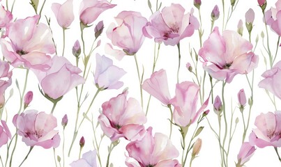 Ethereal Blooms: A Watercolor Symphony