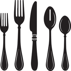 fork spoon and knife