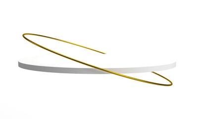 Podium 3D transparent background