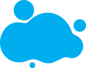 Minimal Ink drop and splash icon. Blotter spot, liquid paint drip splash and ink splatter. Slim Blue inked splatter dirt stain splattered spray with drop blots isolated on transparent background.