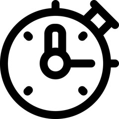 stopwatch icon. vector line icon for your website, mobile, presentation, and logo design.