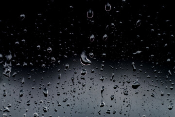 Abstract water drops in dark tone
